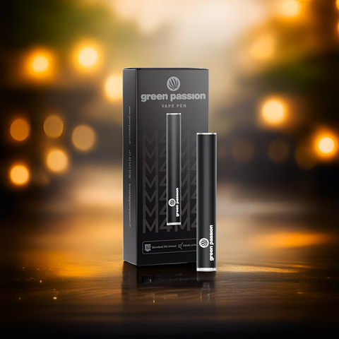 CBD Vape Pen Akku 290 mAh von Green Passion – leistungsstarker CCELL Akku für dein CBD-Erlebnis. Stilvolle Verpackung mit modernem Design.