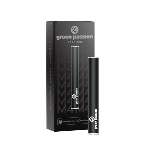 CBD Vape Pen Akku 290 mAh von Green Passion – leistungsstarker CCELL Akku für dein CBD-Erlebnis. Stilvolle Verpackung mit modernem Design.