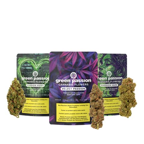 CBD Blüten Passion-Set.