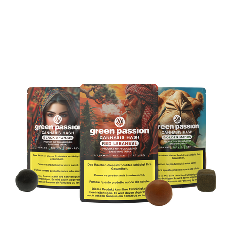 CBD Hash - Arabic Set: Eine Auswahl hochwertiger CBD-Produkte.