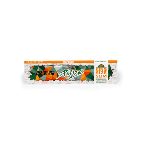 PURIZE Papers Inside Out King Size Slim – Rolling Paper in auffälligem Design, umweltfreundlich, ungebleicht und chlorfrei, für puren Rauchgenuss