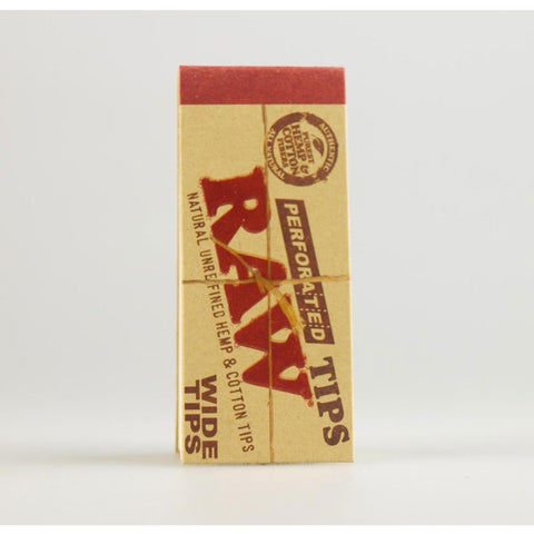 RAW Tips Wide perforiert aus Hanf & Baumwolle – natürliche Filter-Tips zum Selbstdrehen in der Schweiz online kaufen.
