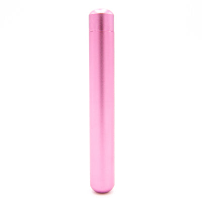 Stylisches pinkes Aluminium-Röhrchen für Joints oder CBD Pre-Rolls – luftdicht, geruchssicher & wiederverwendbar – ideal für unterwegs & diskreten Transport.