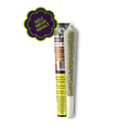 Ein King Size CBD Pre-Rolled Joint Fruit Punch mit grünem Etikett und Hinweis auf neuen, größeren Inhalt.