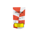 Sachet avec Heimat tabac à rouler foncé, design rouge et blanc, tabac suisse, avertissement en bas.
