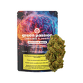 Amnesia Haze Fiori di CBD di Green Passion – Cannabis indoor svizzera premium con cime dense e resinose, mostrata con confezione distintiva.