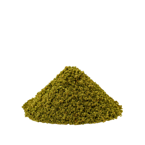CBD Crunch Blütenmischung von Green Passion – Schweizer Indoor-Cannabis in fein gemahlener Qualität. Reich an Terpenen für ein intensives Aroma.