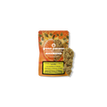 Verpackung der CBD-Blüten Orange Passion von Green Passion mit sichtbaren Blüten und orangefarbenem Design.