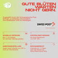 Informationen zur schnellen Lieferung und Versandoptionen von Swiss Post für CBD-Produkte von Green Passion.