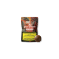 Verpackung von Green Passion Cannabis Hash Red Lebanese mit einem abgebildeten Mann und Warnhinweisen in mehreren Sprachen.