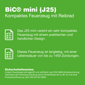 Technical info about the Green Passion Bic J25 Mini Lighter – durable, compact, and child-resistant