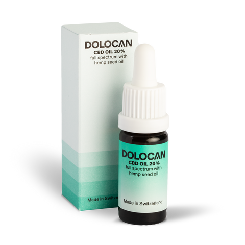 Olio CBD 20% - Spettro Completo con Olio di Semi di Canapa (<1% THC) di DOLOCAN