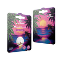 Maui Kush CBD Samen von Green Passion – feminisierte Hanfsamen in stylischer Verpackung mit tropischem Strand-Design für besten CBD-Genuss.