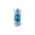 Helles Getränkedose mit einem blauen Wolfsmotiv und der Aufschrift 'LUF Viv', 44 cl, zum kalten Genuss.