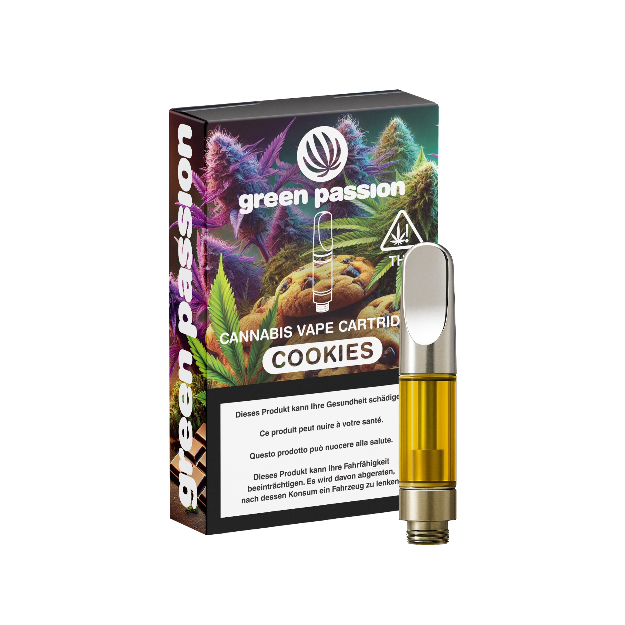 CBD Vape kaufen: 100% Cannabinoide mit Cookies geschmack. – Green Passion