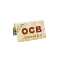 OCB Organic Hemp Rolling Papers Double Window, Zubehör bei Green Passion, beige Verpackung, geschlossen, ideal für nachhaltiges Rauchen.