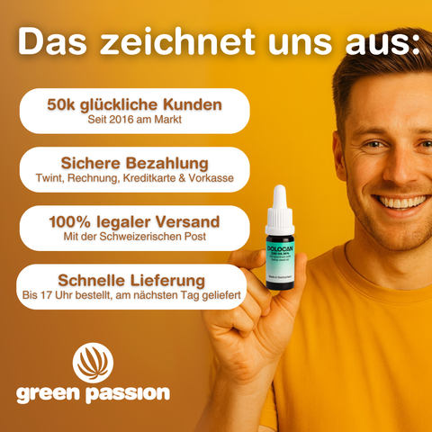 10% CBD Öl Vollspektrum mit Hanfsamenöl, 10ml