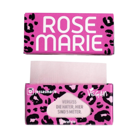 Pinke Cima Rolls Rose Marie 5m von Green Passion, vegane ultrafeine Zigarettenpapiere im geöffneten Zustand.