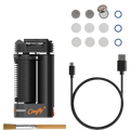 CRAFTY+ Vaporizer Set di Storz & Bickel – Pacchetto completo con cavo USB-C, anelli di tenuta, setacci, capsula dosatrice e accessori per la pulizia, mostrato separatamente.