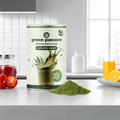 Green Passion Proteine di canapa bio in polvere con struttura naturale. Perfetto per un'alimentazione ricca di proteine con ingredienti naturali.