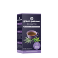 Tisane bio au chanvre Good Night de Green Passion avec mûre et verveine citronnée. Thé relaxant en 12 sachets pyramides.