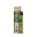 VOVA Vaporisateur en cuir crème avec emballage – design élégant en cuir clair pour une vaporisation douce et efficace du CBD et des herbes.