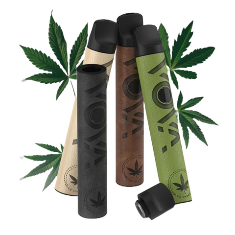 "VOVA Vaporizer Set mit allen Varianten – edles Design in Lederoptik für ein einzigartiges CBD Verdampfer-Erlebnis.