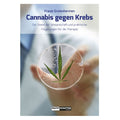 Buchcover „Cannabis gegen Krebs“ mit Lupenglas & Hanfblatt – medizinische Forschung & Praxiswissen zu Cannabis-Therapie.