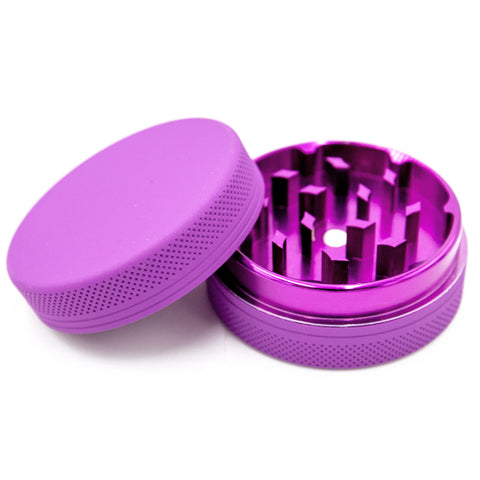 Grinder en aluminium revêtu de silicone, violet 2 parties