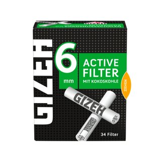 Gizeh Filtro a carbone attivo 6mm